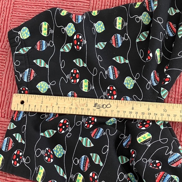 Just Cozy Womens size XS / Small thick fleece colorful festive garland Leggings - Picture 7 of 15